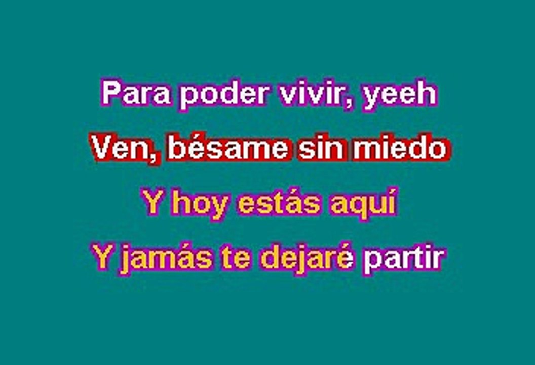 RBD - Bésame sin miedo (Karaoke)