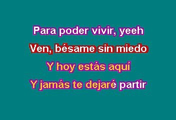 RBD - Bésame sin miedo (Karaoke)