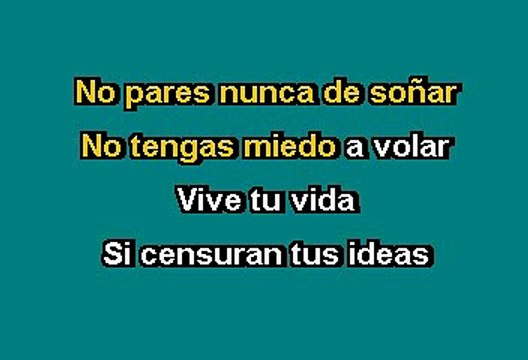 RBD - No pares (Karaoke)