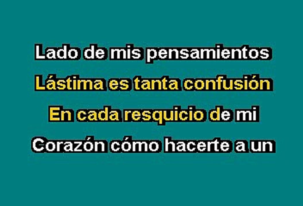 Ricky Martin -  Te Extraño, Te Olvido, Te Amo (Karaoke)