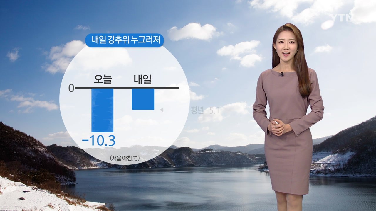 [날씨] 내일 강추위 누그러져...주말 전국 눈·비 / YTN
