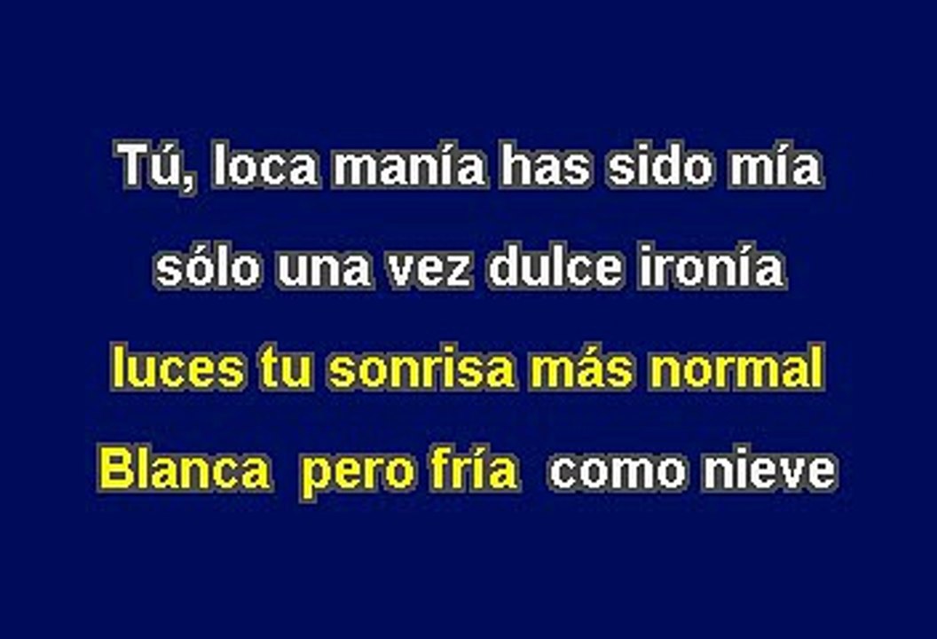 Ricky Martin - Fuego De Noche, Nieve De Día (Karaoke)