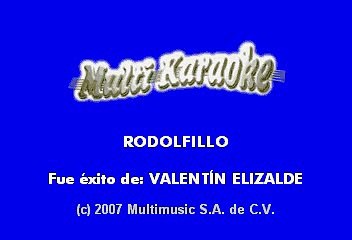 Valentin Elizalde - Rodolfillo (Karaoke)