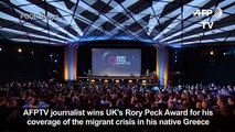 AFPTV journalist wins UK award for migrant coverage