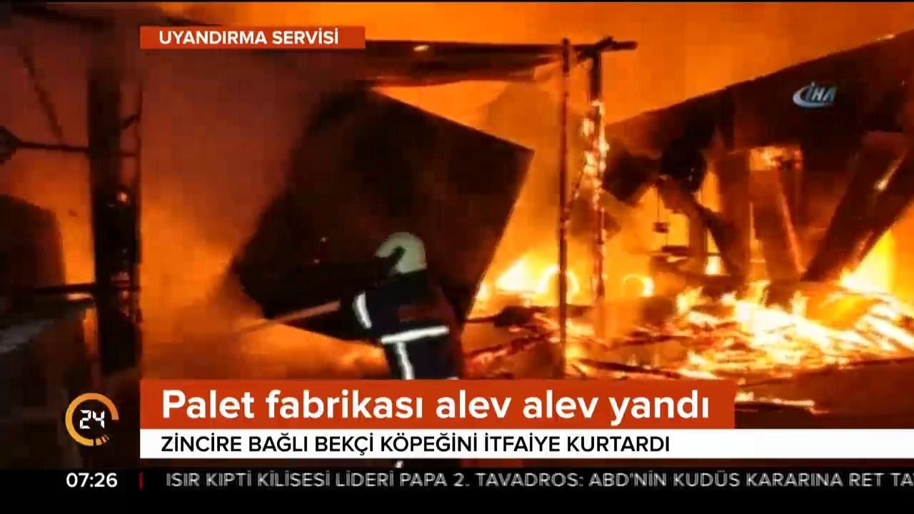 Fabrika yandı