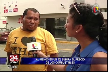 Precio de balón de gas y diésel subirán a partir del viernes 29