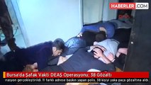 Bursa'da Şafak Vakti DEAŞ Operasyonu: 38 Gözaltı