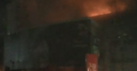 Fire Breaks Out in Stadium During Baseball Match