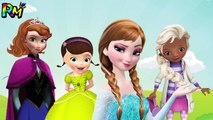 Wrong Hairs Disney Frozen Elsa Anna Sofia Doc McStuffins Finger family Nu