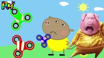 Wrong FIDGET SPINNERS Learn Colors Wrong Ears Peppa Pig Finger