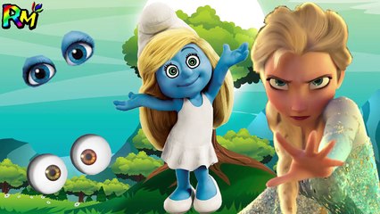 Wrong Eyes Minions Masha Talking Tom Smurfs Finger family Nursery Rhymes for Kids-