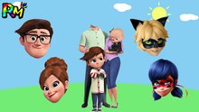 Wrong Heads Ladybug Boss Baby Family Finger family Nursery Rhymes for kids