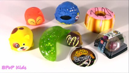 Cutting OPEN Squishy Giant Mochi Cat! Octopus CAKE! Glitter Gel Banana! Fruit Jelly Water Ball! FUN