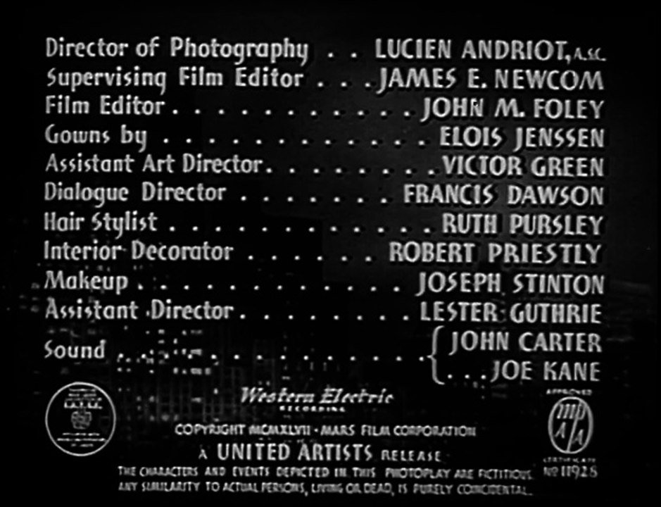 Dishonored Lady (1947) HEDY LAMARR part 1/2