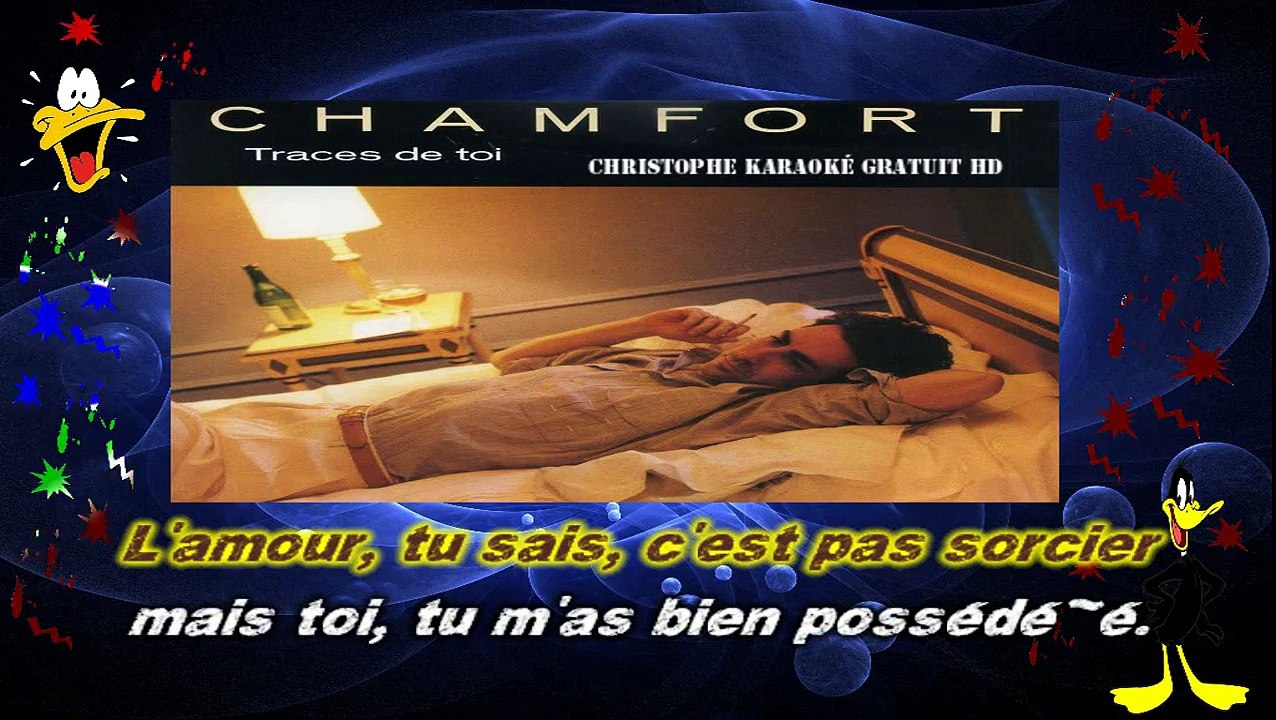 Alain Chamfort - Traces de toi KARAOKE / INSTRUMENTAL