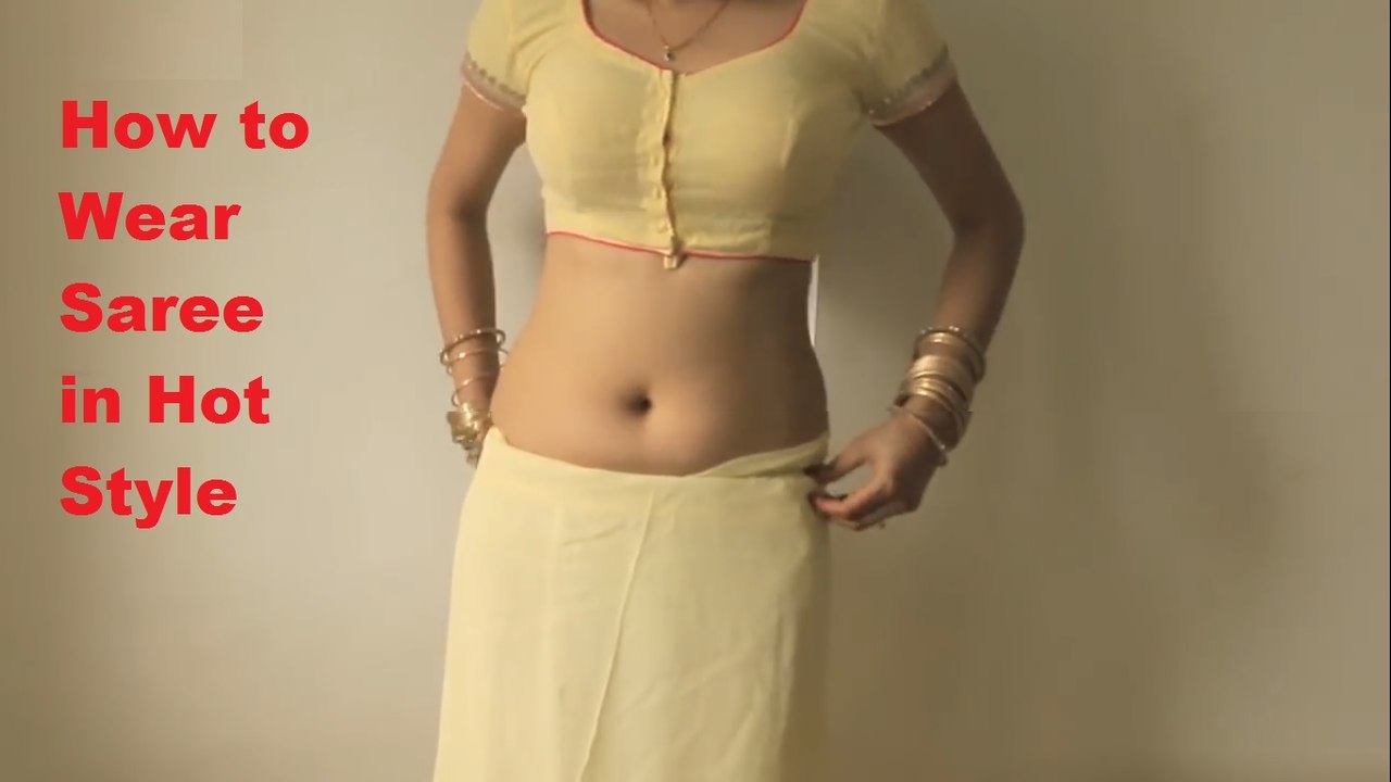 How To Wear Sari in Hot Style Saree Draping Tutorial