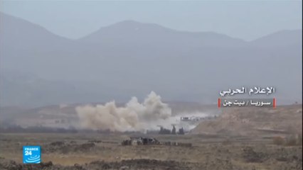 الجيش السوري وحلفاؤه يقصفون قرية مغر المير في الغوطة الغربية