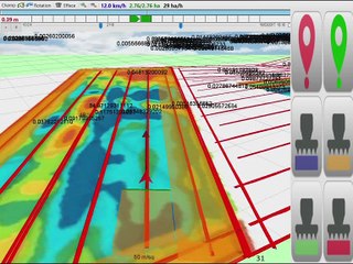 Carte de modulation intra-parcellaire d'apport d'azote avec le Camponavigator