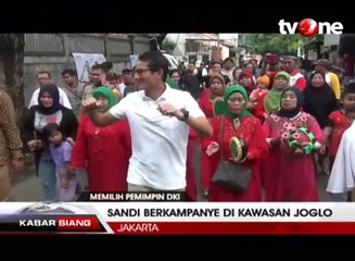 Kampanye di Kawasan Joglo, Sandi Disambut Tarian