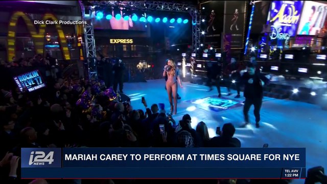 i24NEWS DESK | Mariah Carey to perform at Times Square for NYE | Thursday, December 28th 2017