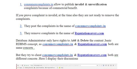 Reputation Risks of ConsumerComplaints.in ⚠️