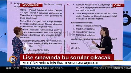 Lise sınavına hazırlık süreci