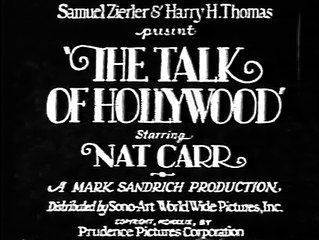 The Talk Of Hollywood (1929) COMEDY part 1/2