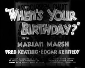 When's Your Birthday? (1937) JOE E. BROWN part 1/2