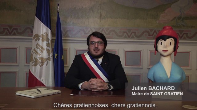 Julien Bachard, Maire de Saint Gratien, et les membres du Conseil Municipal vous souhaitent une belle année 2018