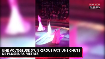 Une voltigeuse fait une chute de plusieurs mètres, la vidéo choc
