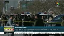 Afganistán: al menos 40 muertos en un atentado suicida en Kabul