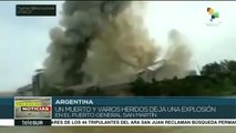 Argentina: un muerto tras explosión en el puerto General San Martín