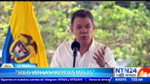 “Colombia tiene una enfermedad mental que solamente le permite ver las noticias malas”: presidente Santos