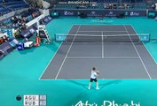 Bautista Agut vs  Rublev Highlights    Mubadala World Tennis Championship