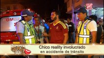 Conocido chico reality sufrió accidente automovilístico