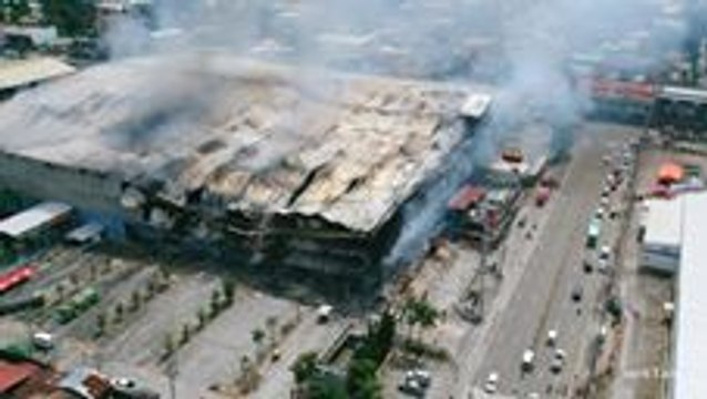 Aerial Footage Shows Davao Mall Destroyed by Fire that Killed 38 People