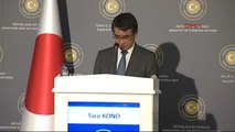 Çavuşoğlu ile Japonya Dışişleri Bakanı Kono Ortak Basın Toplantısı Düzenledi 2