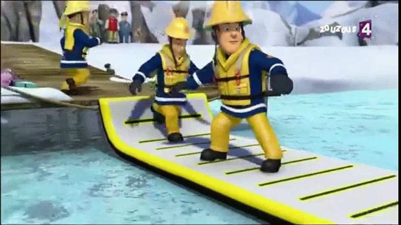 Sam le Pompier intervient sur un lac gelé