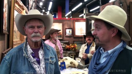 Buck Taylor (Newly) and Festus from the Gunsmoke TV show at the Fort Worth Stock Show