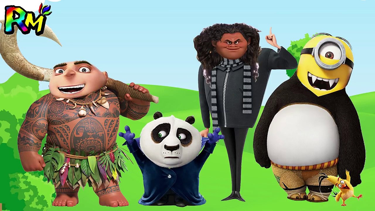 Wrong Heads Despicable Me 3 Minions Maui Kung Fu Panda Finge