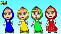 Learn Colors Wrong Makeup Lipstick Colors Masha Colors for kids Johny Johny Yes Papa Nurs