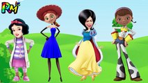 Wrong Heads Disney princess Snow White Toy story Doc McStuffins  Scarlet Finger fami