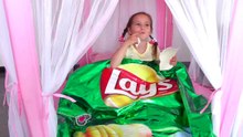 Bad Kid steals Giant Chips Johny Johny Yes