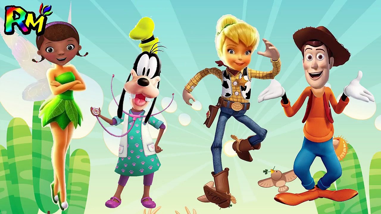 Wrong Heads Toy Story Woody Doc McStuffins Tinkerbell Goofy Finger famil