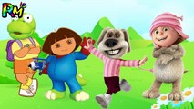 Wrong Heads Despicable Me 3 Dora the Explorer Talking Ben Crong Finger family Nursery R