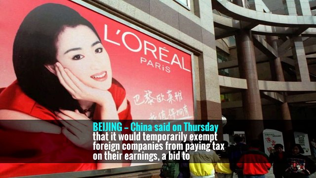 China Offers Tax Incentives to Persuade U.S. Companies to Stay