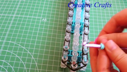 Tutorial Como hacer una pulsera Candy Twist de gomitas ( ligas ) Rainbow Loom bracelet Candy Twist.