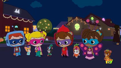 Bottle Squad _ Its Halloween Night _ Scary Nursery Rhymes _ Halloween Song _ Kid