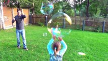 DIY GIANT BUBBLES for kids! Family Fun playtime with bubble toys-n3Ibq41z2os