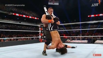 John Cena Vs A J Styles  Royal Rumble 2017 For WWE Championship - Best Match Of 2017